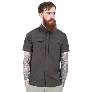 Trespass Colly, Dark Khaki, S, Mückenabweisendes Schnelltrocknendes T-Shirt mit UV-Schutz für Herren, Small, Grün