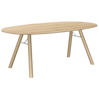 Girsberger Tisch Akio Massivholztisch ovalförmig