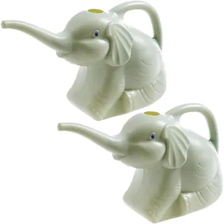 Yeehliny Blumengießkanne, Elefant Design GießKanne, 2 Liter Gießkanne, Gartengießkanne, Kleine Gießkanne aus Kunststoff,für Innen und Außen, Haus, Garten, Blumen, Zimmerpflanzen, Bewässerung (2PCS-B)