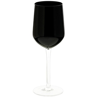 Weinglas Weinkelch Römer Glas Black & White Schwarz 360 ml H 23 cm Moderner Zeitloser Style