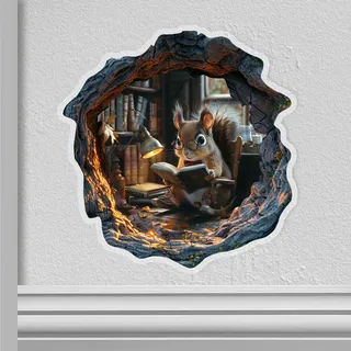 Wandaufkleber Mauseloch 3D, Lustig Mausloch Wandaufkleber, Mauseloch Wandtattoo, Mauseloch Aufkleber 3D für Kinderzimmer, Wohnzimmer, Kinderzimmer, Schlafzimmer (Stil3)