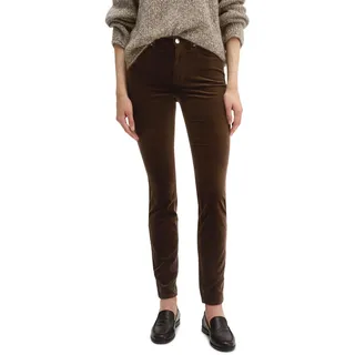 5-Pocket-Hose MARC O'POLO "aus Organic Cotton-Stretch-Mix", Damen, Gr. 25, Länge 30, braun (burnt coffee), Obermaterial: 78% Baumwolle, 20% Viskose, 2% Elasthan. Futter: 100% Baumwolle, unifarben, slim fit normal, Hosen 5-Pocket-Hose