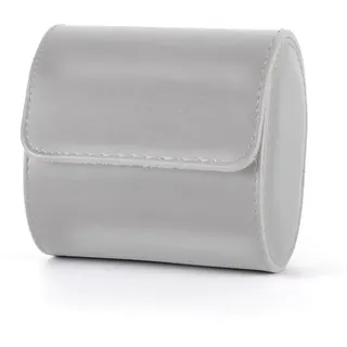LuxusKollektion Uhrenbox Uhrenbox Doppel Leder Grau (2 St) grau rechteckig | 15 cm x 7 cm x 10 cm