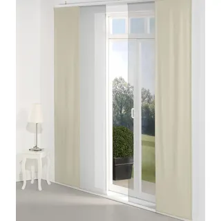 Wirth Schiebegardine WIRTH "Torbole" Gr. 4, braun (schlamm), B:60cm H:245cm, Jacquard, Baumwolle, Polyester, Gardinen