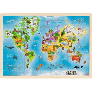 GoKi Einlegepuzzle Welt 100 Teile