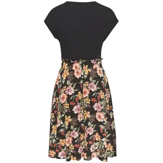 Buffalo Jerseykleid Damen schwarz-bunt bedruckt Gr.38