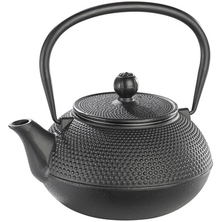 Asiatische Teekanne aus Gusseisen, 0,9 Liter, für säurearme Teesorten
