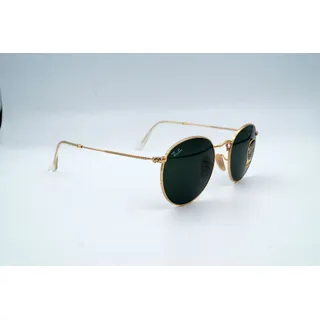 Ray-Ban Round Metal RB3447 001 47-21 polished gold/green classic