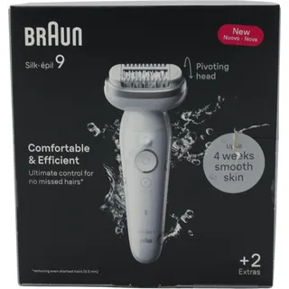Braun Silk-épil 9 9-011 weiß/silber
