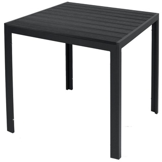 Mojawo Gartentisch anthrazit/schwarz 80x80x74cm-MMC372229