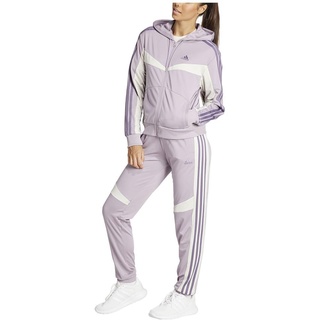 adidas Women's Boldblock Track Suit Trainingsanzug, preloved fig/Shadow Violet, L