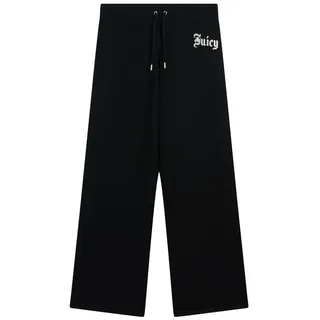 Juicy Couture Sweathose KNIT TRACKPANT WITH DIAMANTE LOGO Damen Trainingshose Damen, Sweathose, Strick, Jogginghose mit Glitzer, Sale schwarz M