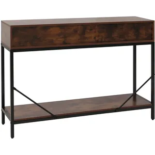 Mendler Konsolentisch HWC-O76 76x109x30cm rotbraun
