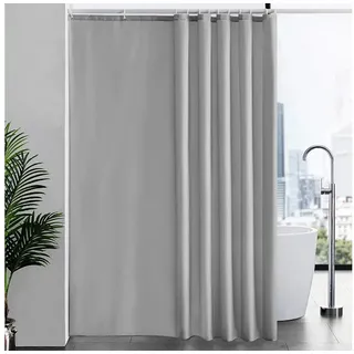 Furlinic Duschvorhang Duschvorhang Überlänge Anti-schimmel Textil 200x240cm Grau grau