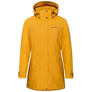 VAUDE Wintermantel Women's SKOMER Winter Parka II CS Winterparka Outdoormantel Wasserdichter, wattierter Damen Winterparka gelb S (38)
