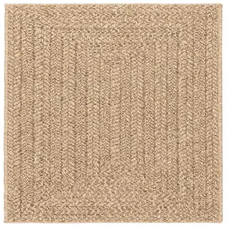 vidaXL Teppich ZIZUR 200x200 cm Jute-Optik Indoor und Outdoor