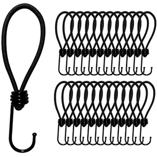 Offgridtec 25 Stk. Spanngummi 13cm, Expander mit Haken, 5mm Universal Ladungssicherung für Planen, und Anhängernetz