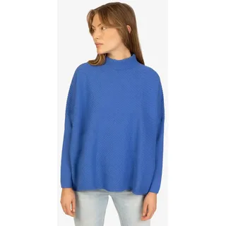 Kraimod Rollkragenpullover mit Kaschmir-Anteil beige|blau S