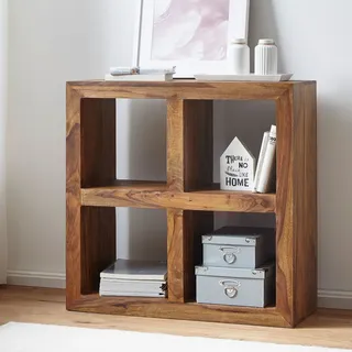 FineBuy Standregal 82 x 82 cm Braun