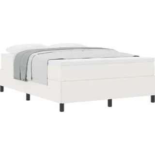 Boxspringbett Creme 140 x 190 cm Cordstoff - Creme