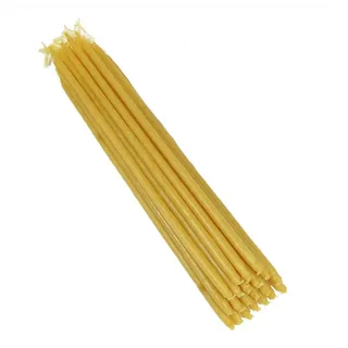 NKlaus Bienenwachskerze 85g Kerzen 100% Bienenwachs H: 16cm Handarbeit Gri gelb