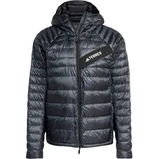 adidas Terrex - Terrex Techrock Climawarm+ Down Hooded - Daunenjacke Gr XL blau/grau