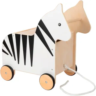 Small Foot Company Spielzeugkiste mit Rollen Zebra Wildlife 50 x 32 x 52 cm