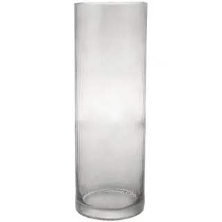 Storefactory Scandinavia Dekovase Vase / Windlicht RAMSJÖ MEDIUM grau, Ø 12x35 cm grau