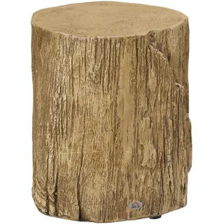 Homcom Beistelltisch Baumstumpf-Optik Naturholz 37 x 43 cm