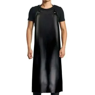 Wasserdichte Pvc-schürze - 120x90cm, Schwarz, Für Damen Und Herren, Wasserdicht Und Ölbeständig, Geeignet Für Reinigungsarbeiten, Laborarbeiten, Schlachtung Und Hundepflege.