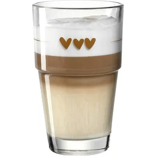 LEONARDO Latte-Macchiato-Becher Solo 250 ml Glas Braun