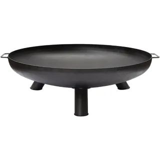 Grillfürst Feuerschale Ø 90 cm aus Stahl - Feuerschale für den Garten oder die Terrasse, massiv, langlebig und hitzebeständig, für Lagerfeuer oder als Kochstelle, Durchmesser 90 cm