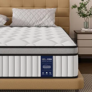 BedStory Matratze 160x200cm,Taschenfederkernmatratze Höhe 26cm,Orthopädische Matratze mit Komfortschaum H3&H4 Härtegrad,Federkernmatratze für Erwachsene Öko-Tex Zertifiziert & CertiPUR Zertifiziert