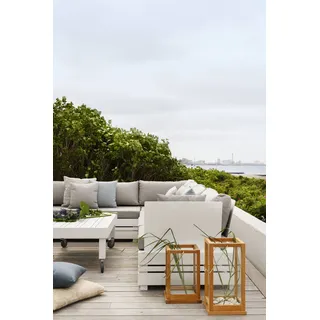 Brafab Gartensofa-Modul Ambon Aluminium Weiß