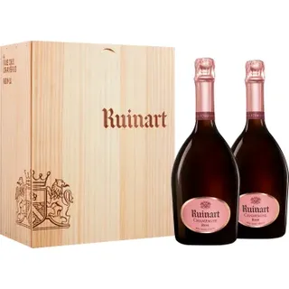 Champagner Ruinart - Brut Rosé - Geschenkset 2 Fl.