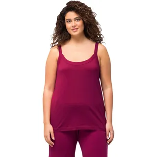 Ulla Popken Damen Spaghetti-top T-Shirt (1er Pack) - 54-56