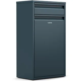 Klarstein Single-Compartment Mülleimer 50L - Edelstahl Abfalleimer Küche Mit Schublade, Wandmontage & Geruchsverschluss, Inkl. Befestigungsmaterial, Anthrazit