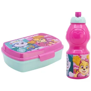 PAW PATROL Lunchbox Paw Patrol Skye Liberty 2 tlg Kinder Set Brotdose Trinkflasche, (Spar-Set, 2-tlg., Spar-Set) bunt