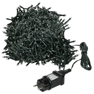 ECD Germany LED-Lichterkette Cluster 24 m Warmweiß