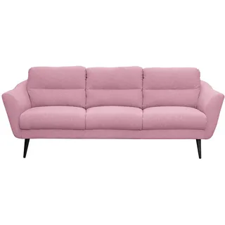 Livetastic 3-Sitzer-Sofa Tromso, Rosa, Holz, Buche, 209x87x88 cm, Made in EU, Rücken echt, Wohnzimmer, Sofas & Couches, Sofas, 3-Sitzer Sofas