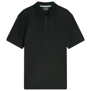 Scotch & Soda Poloshirt Poloshirt Kurzarmshirt mit Polokragen (1-tlg., 1) grau XL (52)