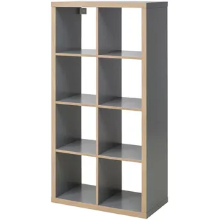 IKEA KALLAX Regal grau/Holzeffekt