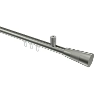 Interdeco Innenlaufgarnitur 1-läufig Ø 20 mm 140 cm Edelstahl-Optik