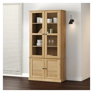vidaXL Vitrine VIGO 85 x 35 x 170 cm Braun