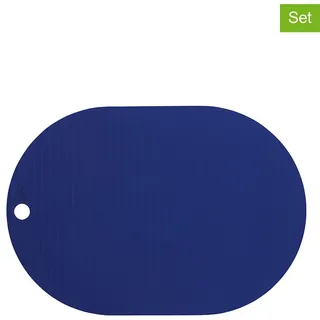 OYOY L300160 Platzdeckchen Oval Blau aus Silikon H33x46cm