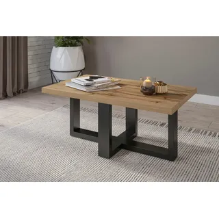 Home affaire Couchtisch Eko, Breite 75cm bzw. 102cm beige|schwarz