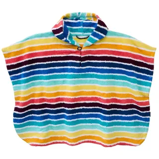 JAKO-O Handtücher JAKO-O Kinder Badeponcho Blockstreifen, bunt gestreift, flauschiger Frottier bunt