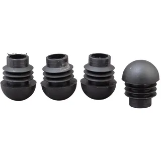 Siena Garden Fußkappe 4er-Set Ø 20 mm Kunststoff schwarz