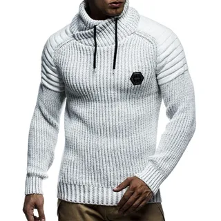 Leif Nelson Herren Strickpullover mit Schalkragen/Hochwertiger Winterpullover im Regular Fit Schnitt, ideal für Casual und Business-Looks, in vielfältigen Größen und Farben verfügbar - 3XL