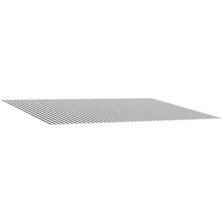 vidaXL Markisenersatzstoff Anthrazit und Weiß 400 x 350 cm Polyester